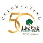 Live Oak Pest Control celebrating 50 years in business logo